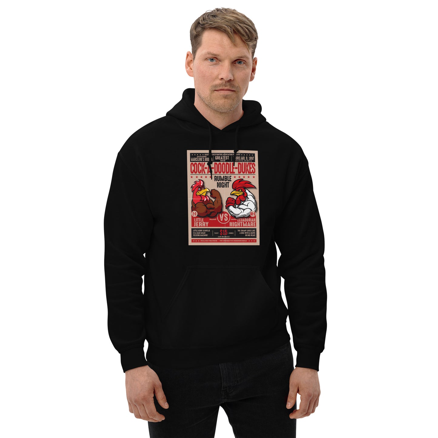 Little Jerry Fight Poster Hoodie