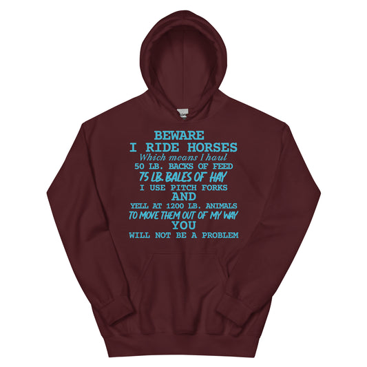 I Ride Horses Hoodie