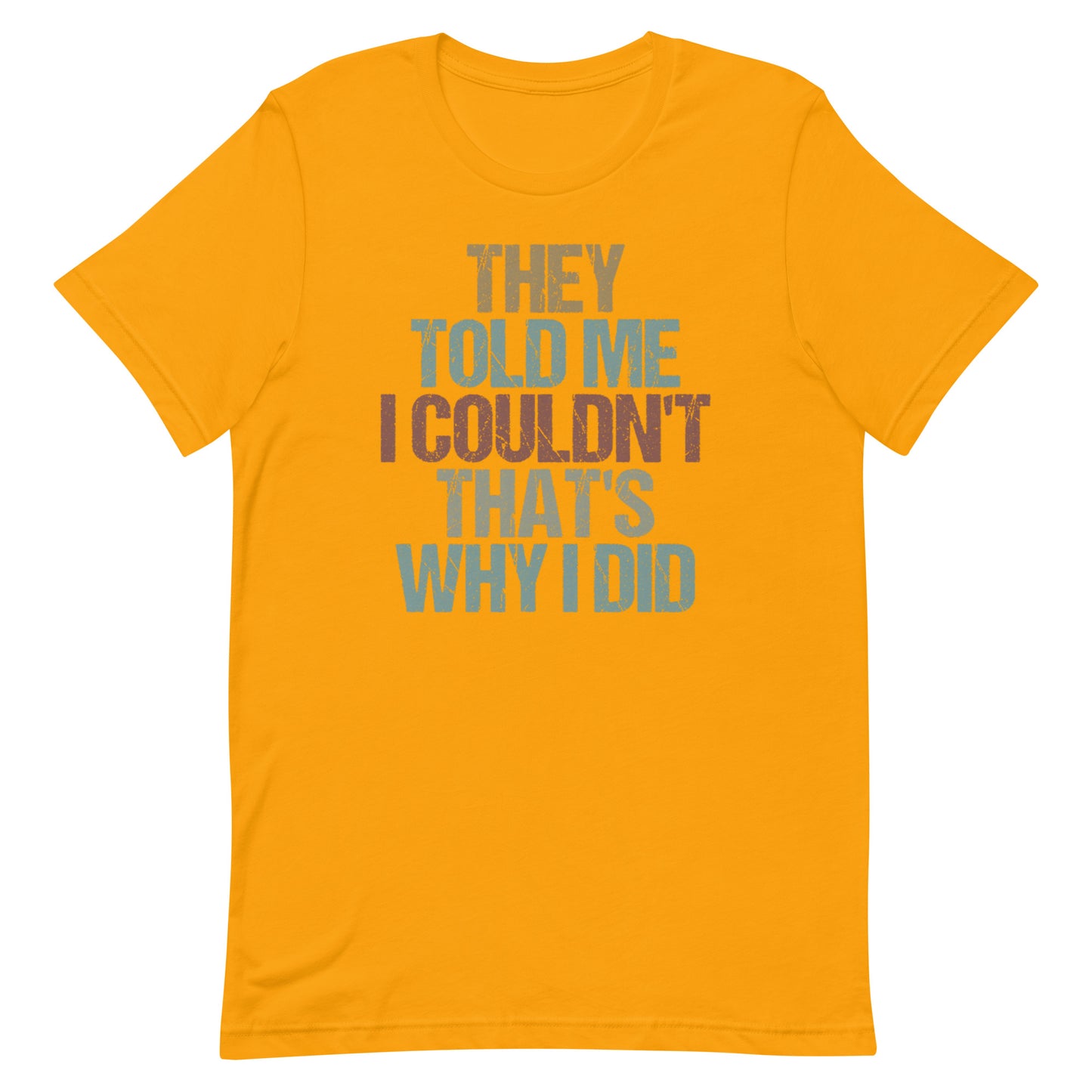 That's Why I Did T-shirt