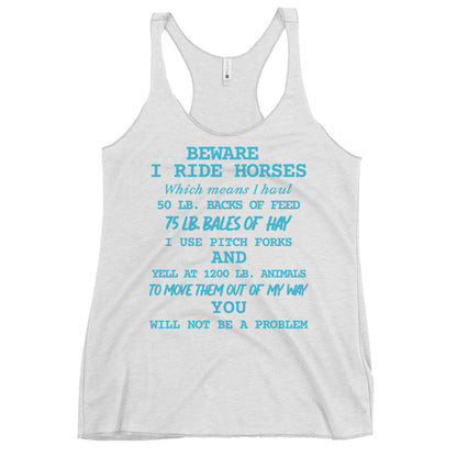I Ride Horses Tank