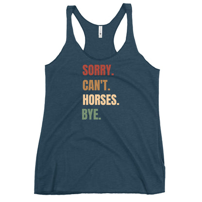 Sorry Can't Horses Tank
