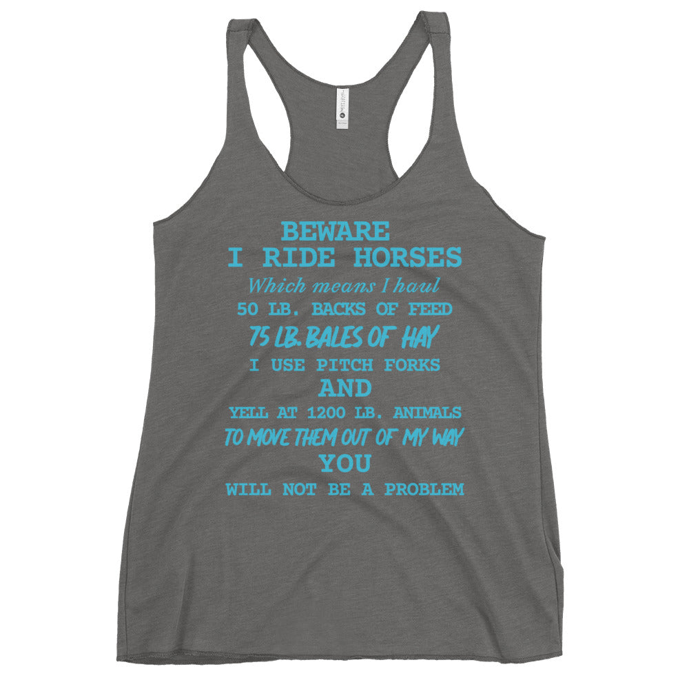 I Ride Horses Tank