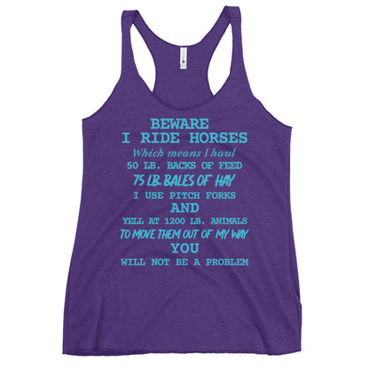 I Ride Horses Tank