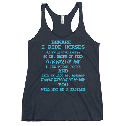 I Ride Horses Tank
