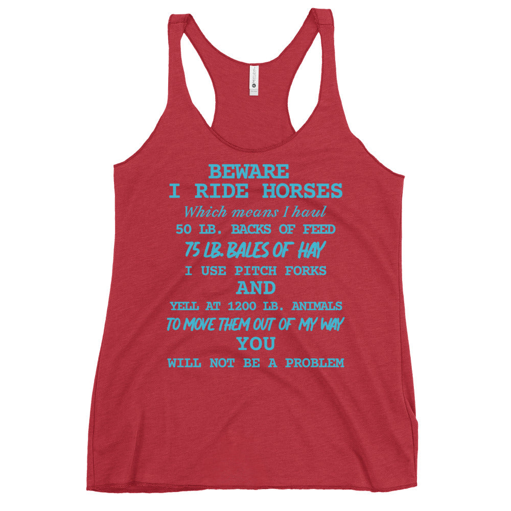 I Ride Horses Tank